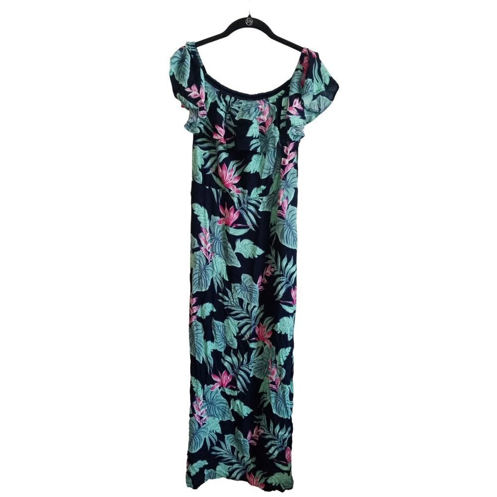 NWT Caribbean Joe Black and floral maxi‎ dress